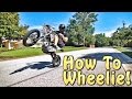 How To Wheelie A Pit Bike!