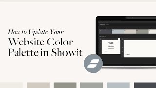 How to Update Your Website Color Palette in Showit