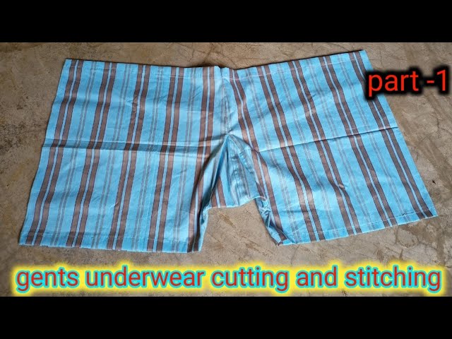 सीखिए जेन्स अंडरबीयर काटने और सीलने का सही और आसान तरीक़ा/cutting and  stiching of mens underwear 