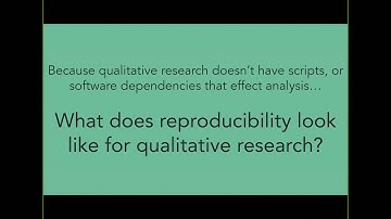 Lightning Talk 04: Reproducibility & Qualitative Data Analysis