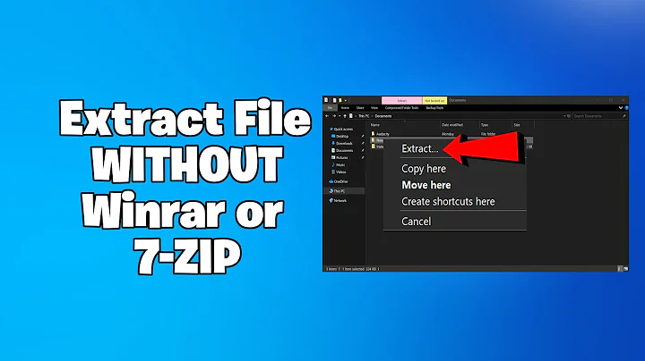 How To Extract WITHOUT Winrar or 7-Zip - NEW 2025✅