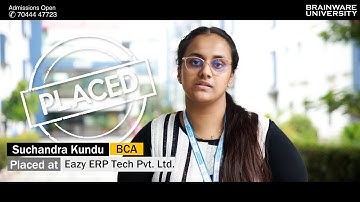 Suchandra Kundu | BCA | Placement 2022 | #StudentSpeak | Brainware University