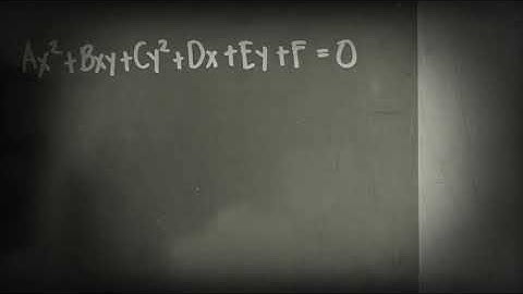 Determining What Type of Conic Section (shortcut) Part1