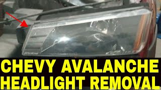 How to remove headlights Chevy avalanche