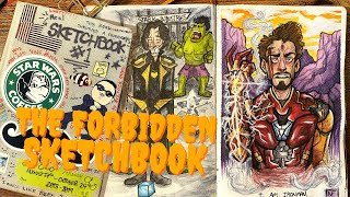 ☕ OLD SKETCHBOOK TOUR!!! (20182019) || ✨ flipping through the 'forbidden' sketchbook