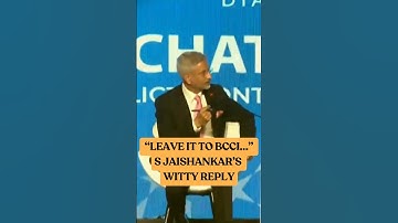 "Leave It To BCCI" S JAISHANKAR Witty Reply On UNSC 😂😂 #shorts