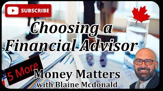 Choosing a Financial Advisor