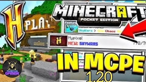 Brand new hypixel like server for mcpe 1.20||showcase of new wenpixel||Phantom gamer 2.o
