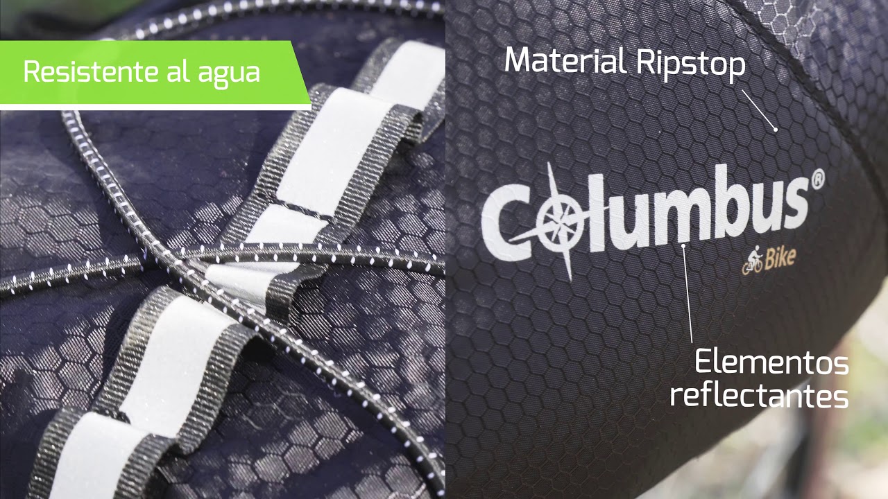 Columbus bolsa cuadro impermeable Dry frane bag ligera montaje fácil