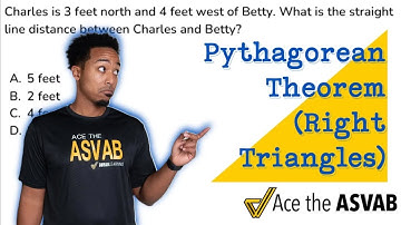 ASVAB Arithmetic Reasoning - Word Problem - Practice Test Question (Pythagorean Theorem)