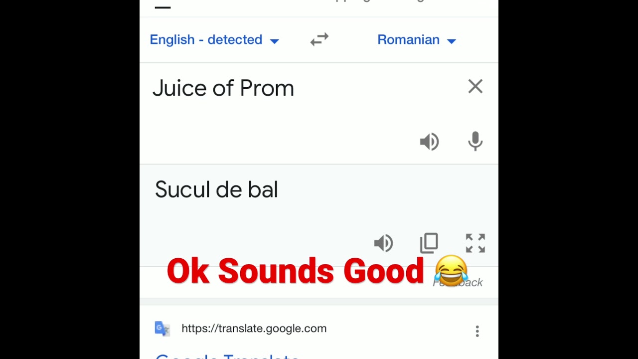 Translate Juice of Prom into Romanian YouTube
