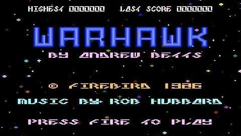 WARHAWK  Title Version ATARI 800 XL !!! 80´S NOSTALGIA