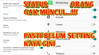 STATUS WA ORANG GAK MUNCUL!! INI SOLUSINYA-bandihumor