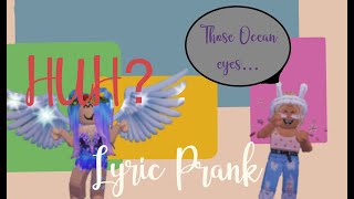 Lyric prank!  ||Ocean Eyes — Billie Eilish || Simply Blosomss