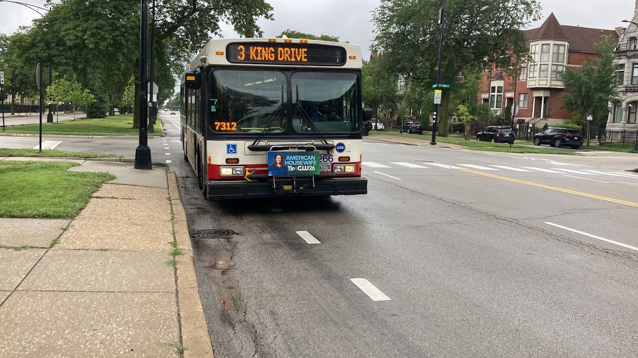 CTA Bus Ride 3 King Drive From 44th/King/Drive To Fairbanks/Huron CTA