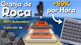 Minecraft Granja de Roca Automática +89K por Hora [cobblestone farm @Scorpio ] |1.18.2 - 1.19.1+|