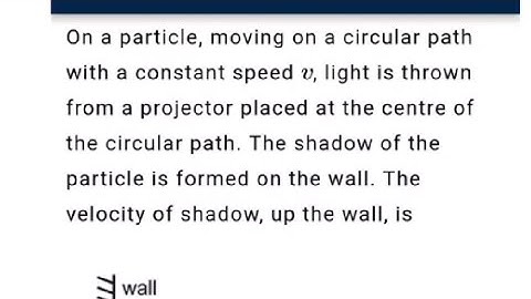 NTA NEET Doubt solving: On a particle, moving on a circular path with a constant speed v light is...