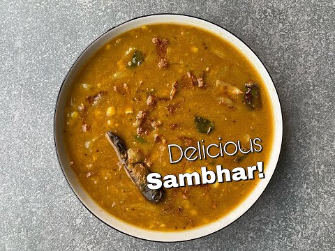 SAMBHAR RECIPE  How to make sambar at home  South Indian Lentils  Food with Chetna