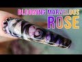 Watercolour Sharpie Design on a Blooming Gel Rose - Step By Step Nail Art With Meg Feather