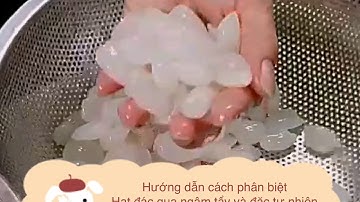 Cách phân biệt hạt đác thiên nhiên và đác ngâm tẩy trắng!