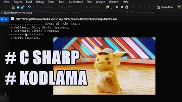 Okul C Sharp Kodlama Dersleri : Veri Tipleri - Değişken Yazımı - Operatörler #yazılım #kodlama
