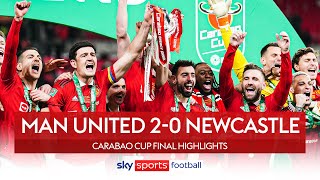 Casemiro STARS as Man Utd win the Carabao Cup! 🏆 | Man Utd 2-0 Newcastle | Carabao Cup Highlights