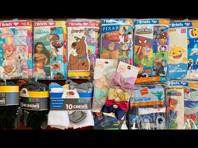 WALMART HIDDEN CLEARANCE HAUL, KIDS 7-PK BRIEFS & KIDS 10-PK SOCKS $1 & $2