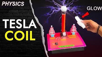 How to make TESLA COIL | Physics Working Model | Wireless Power Transmit #physics #schoolproject