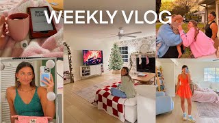 day in my life vlog: decorating for Christmas, updated makeup routine, and trying on new clothes!
