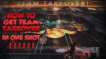 HOW TO GET TEAM TAKEOVER IN ONE SHOT NBA 2K21 NEXT GEN