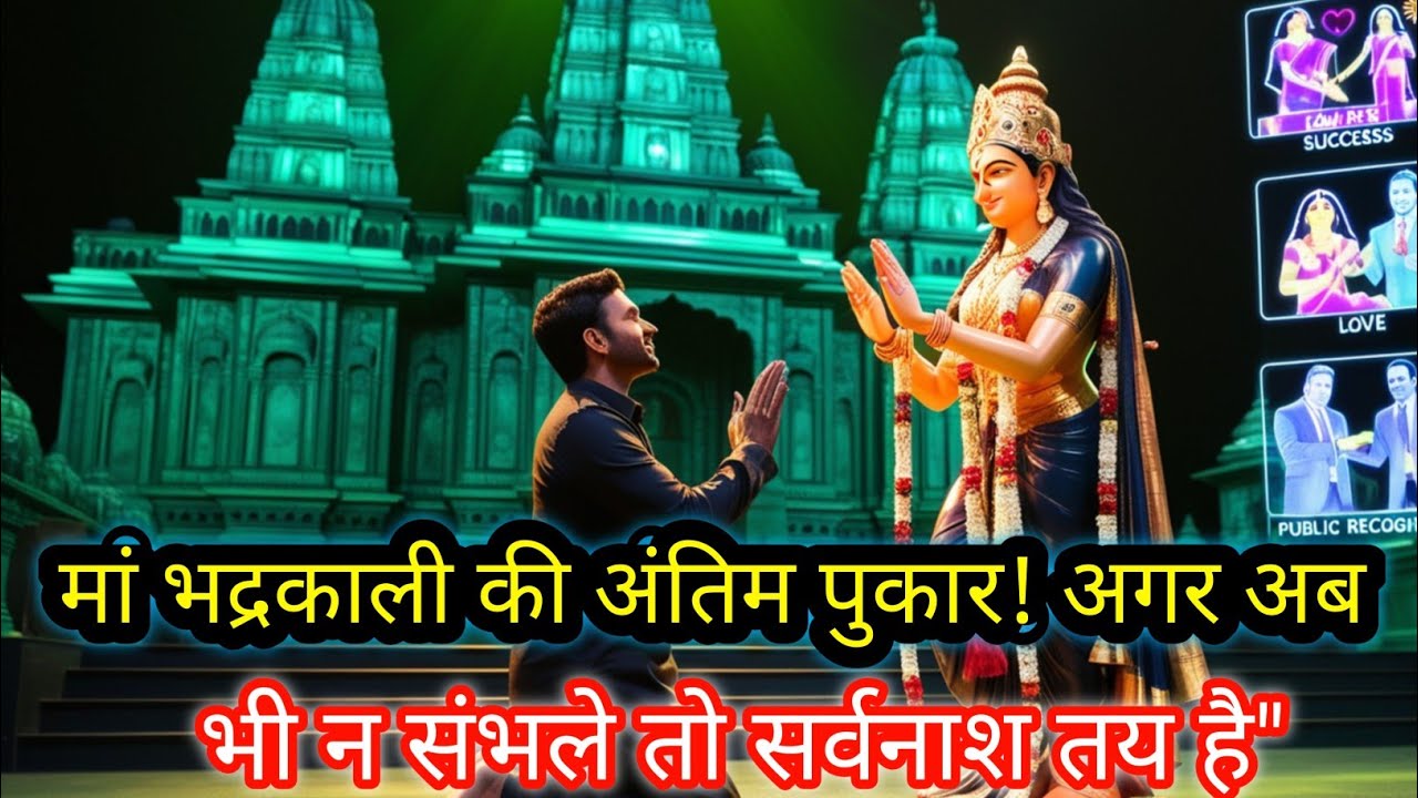 22:22🕉मां भद्रकाली की अंतिम पुकार! अगर अब भी न संभले तो सर्वनाश तय है