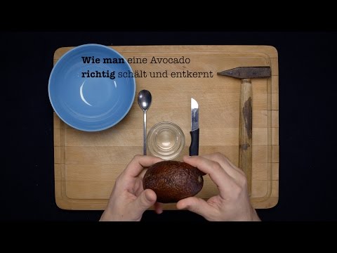 Video: Wie Man Eine Avocado Schnitzt