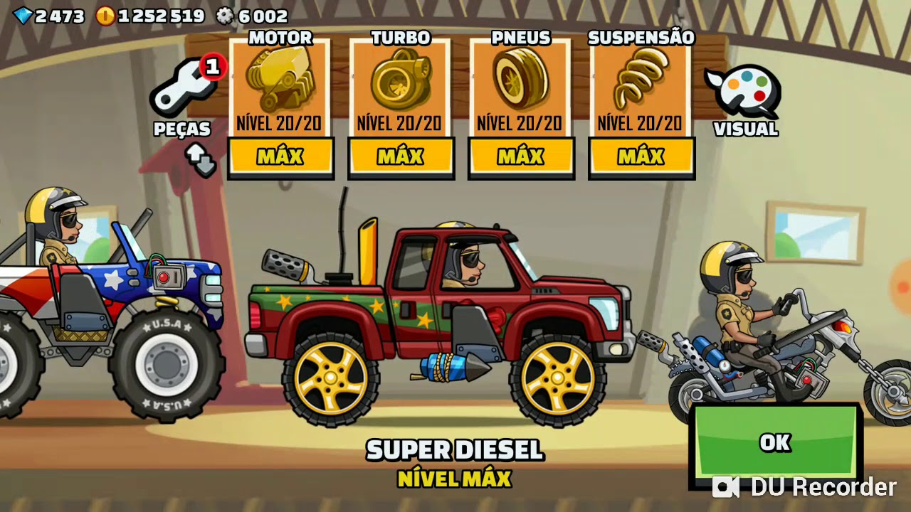 best car for long kick event hill climb racing 2