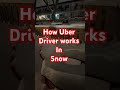How Uber Driver works in Snow #uberdriver #uber #lyft #hopp #canada #rideshare #automobile #gigwork