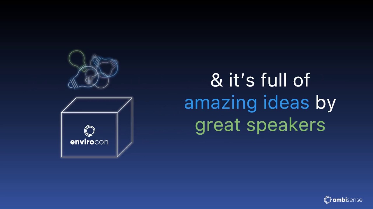 Envirocon 2019 - an event showcasing innovation in the environmental sector by Ambisense