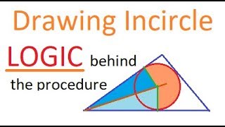 Logic behind the procedure of drawing incircle of a triangle |Practical Geometry