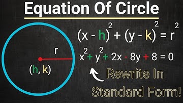 Write The Equation Of Circle In Standard Form - Completing The Square