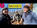 Modern Home Build | 35 | railing blocking, metal siding wall prep , HVAC platform