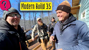 Modern Home Build | 35 | railing blocking, metal siding wall prep , HVAC platform