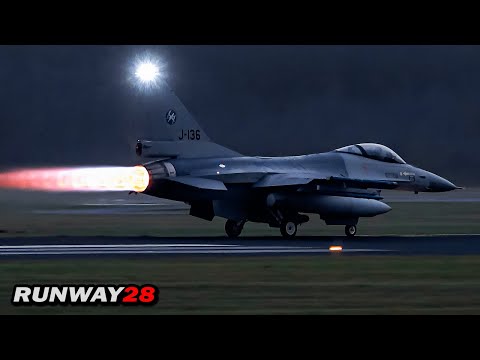 ? Incredible POWERFUL F-16 Afterburners; Volkel Vipers...... Light the Fire!!!! ??