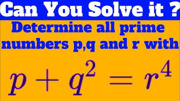 A Nice Math Olympiad Question|Solve Prime Diophantine Equation