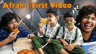 Baby Afrah Eating Pizza with Irfansview