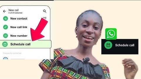 HOW TO SCHEDULE CALLS ON WHATSAPP