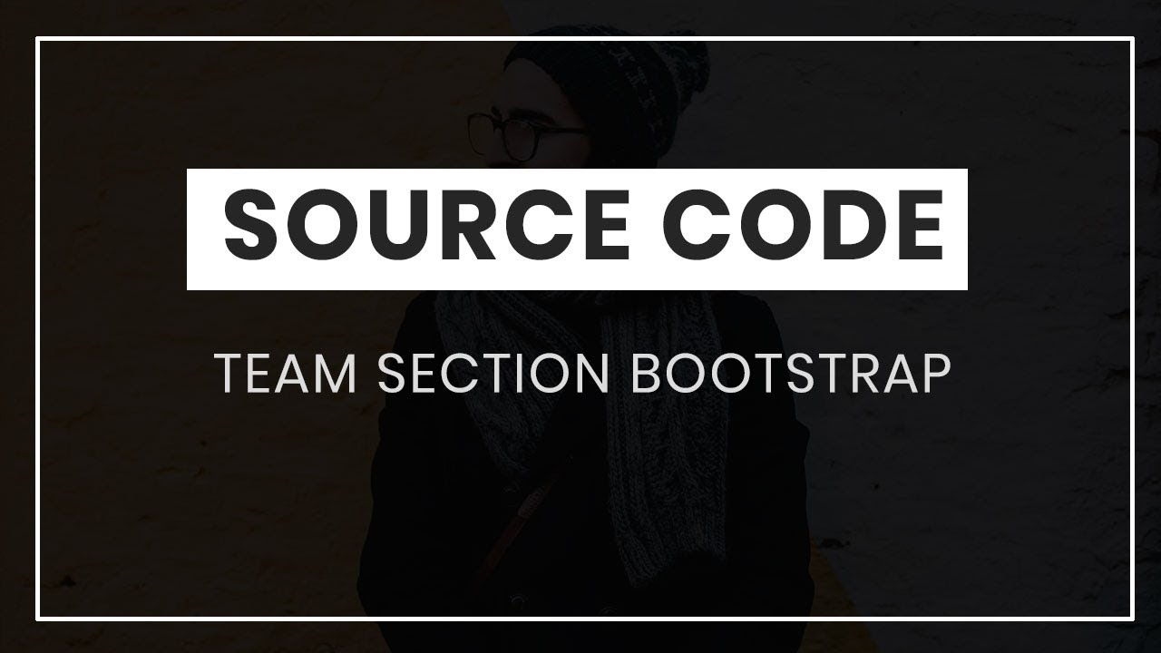 Team section design with bootstrap ( source code ) - YouTube