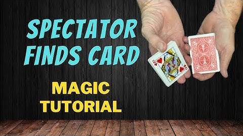 Spectator card trick. TUTORIAL.ไพ่ที่ผู้ชมสั่งัอง