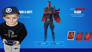 TRUMAnn Giving His 7 Year Old Kid Marvel Fortnite Bundle! \& How To Be The NEW Wolverine Skin!!