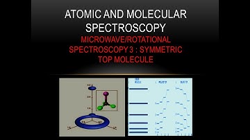 Atomic and molecular spectroscopy - Microwave/Rotational spectroscopy 3  - Symmetric top molecule