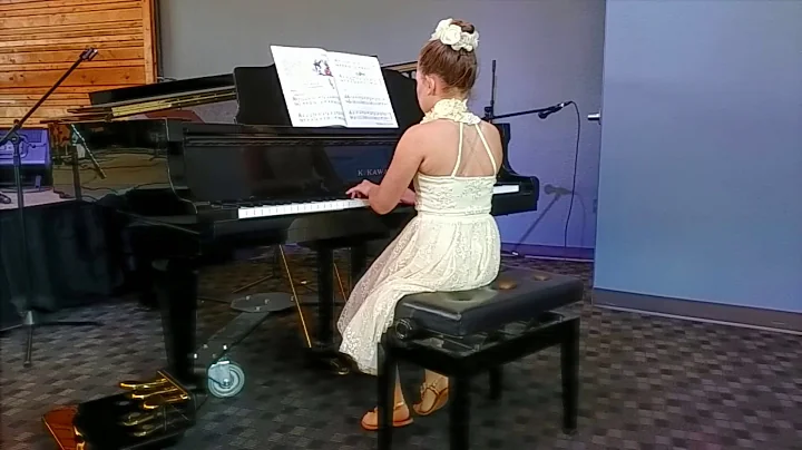 Sarah Hudspeth at the piano