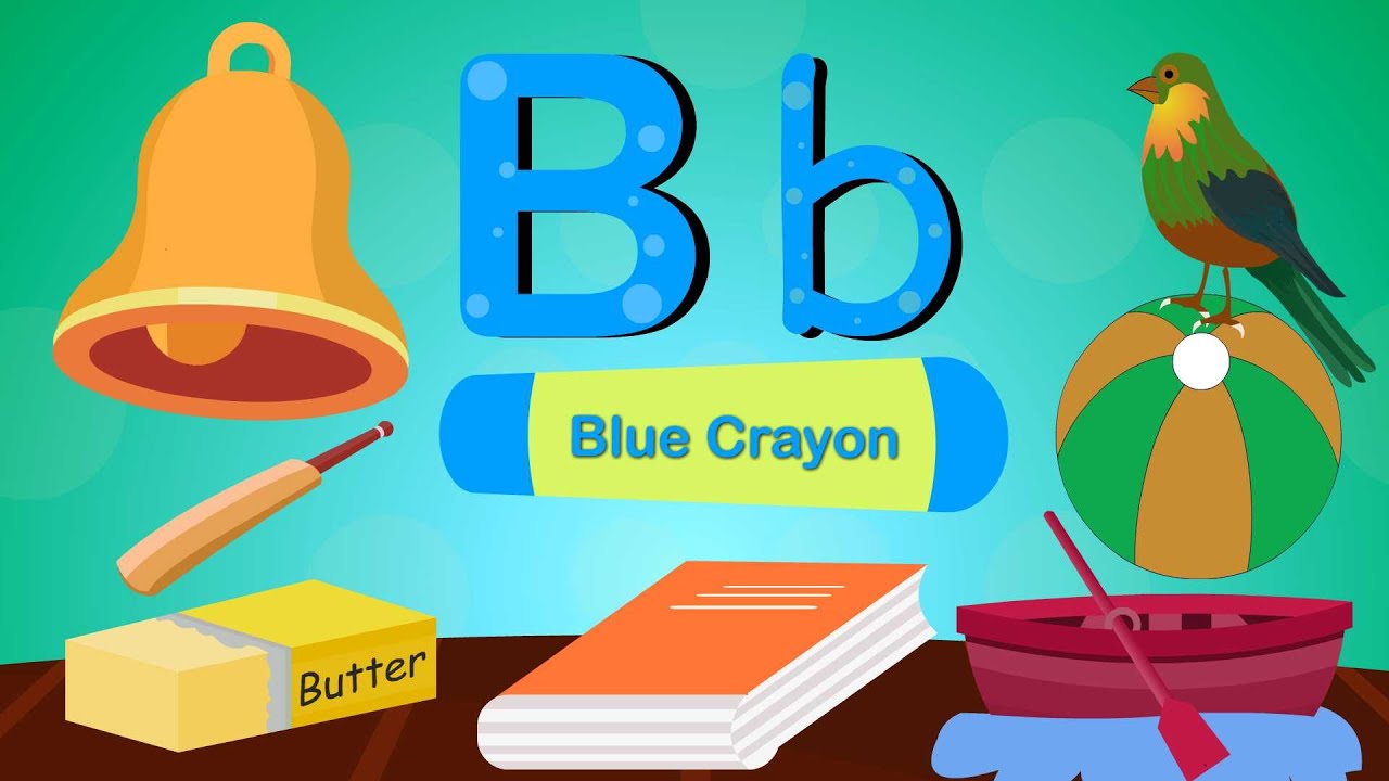 Let's Learn Letter B | Phonic sound | Letter B Words For Toddlers - YouTube