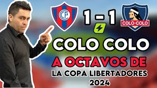 CERRO 1 VS 1 COLO COLO ANÁLISIS JEAN PIERRE BONVALLET #COLOCOLO A OCTAVOS DE FINAL#copalibertadores